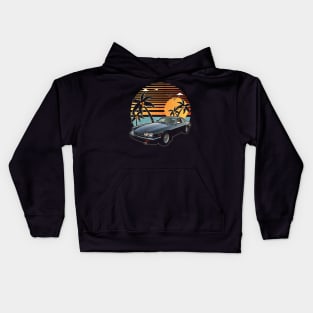 Jaguar XJS 1989 car sunset Kids Hoodie